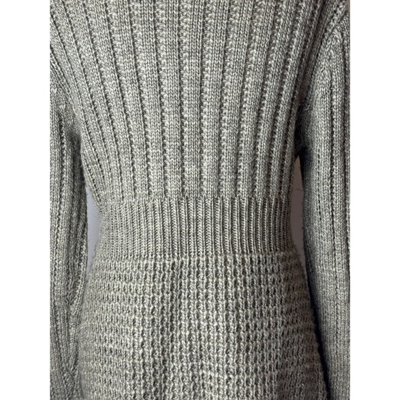 NorthStyle Sweater Women Small Tan Wool Blend Knit Shawl Collar Long Cardigan - Picture 6 of 8